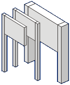 image: single and double post constructed post and panels